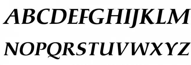 OPTIPathway-ExtraBoldIta Font Litere mari