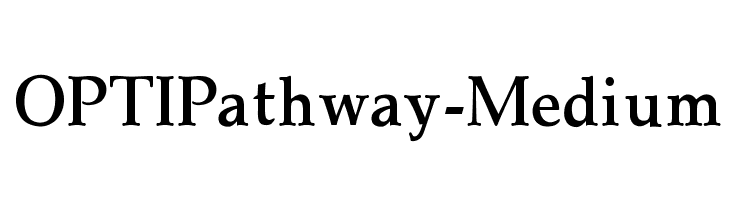 OPTIPathway-Medium  नि: शुल्क फ़ॉन्ट्स डाउनलोड