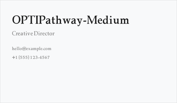 OPTIPathway-Medium Business Card