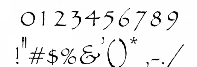 OPTIPaulDavid Font OTHER CHARS