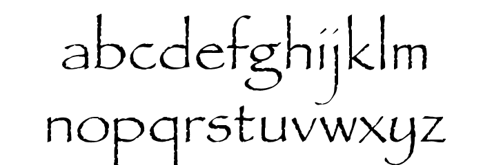 OPTIPaulDavid Font LOWERCASE