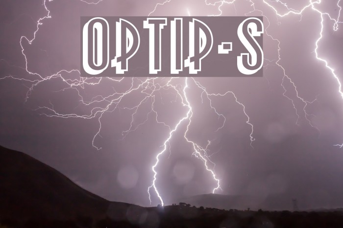 OPTIPauling-Shadow Font examples