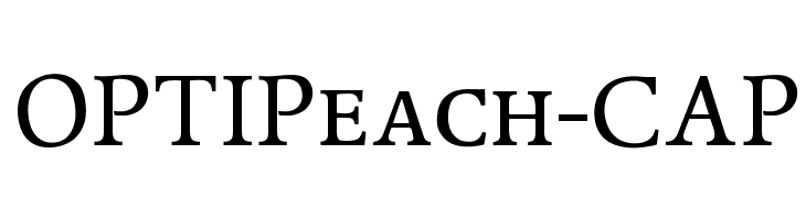 OPTIPeach-CAP Font