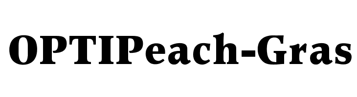 OPTIPeach-Gras Font