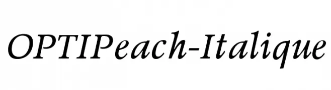OPTIPeach-Italique 