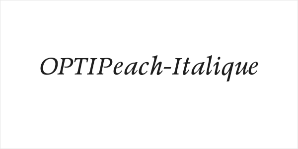 OPTIPeach-Italique Logo