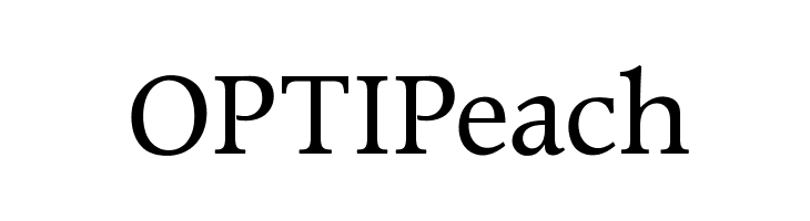 OPTIPeach Font