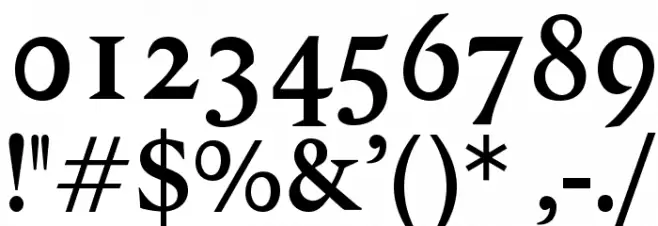 OPTIPegasus-Bold Font OTHER CHARS