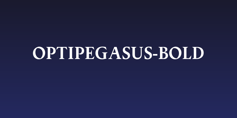 OPTIPegasus-Bold Social Header