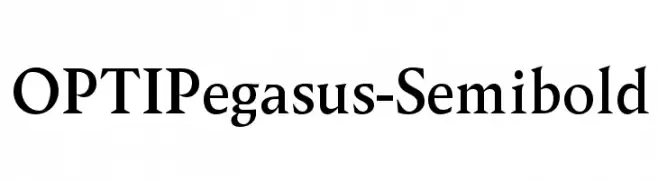 OPTIPegasus-Semibold  免费字体下载