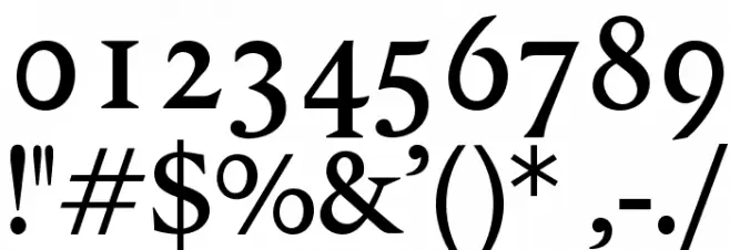 OPTIPegasus-Semibold Font OTHER CHARS