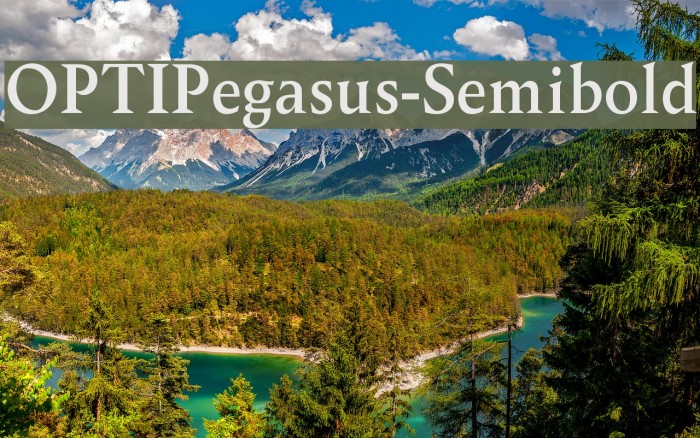 OPTIPegasus-Semibold Font examples