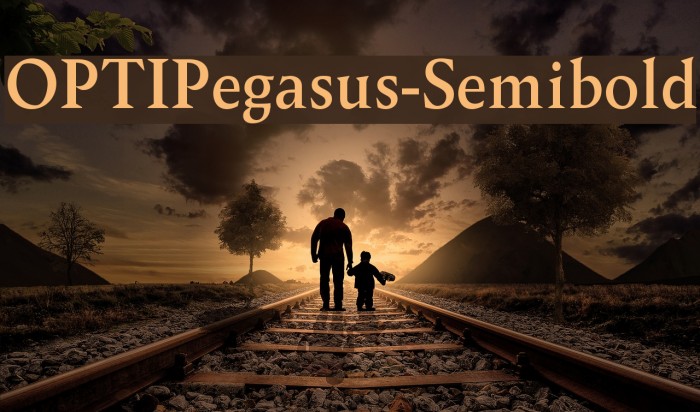 OPTIPegasus-Semibold Font examples
