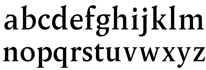 OPTIPegasus-Semibold Font LOWERCASE