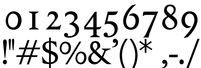 OPTIPegasus Font OTHER CHARS