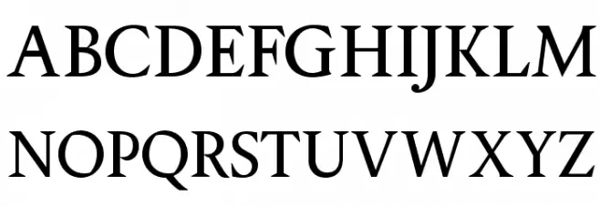 OPTIPegasus フォント 大文字