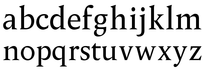 OPTIPegasus Font LOWERCASE