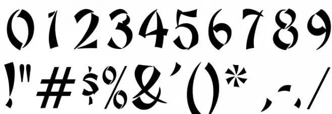 OPTIPeking Font OTHER CHARS