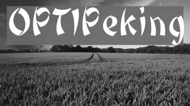 OPTIPeking Font examples
