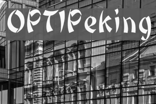 OPTIPeking Font examples