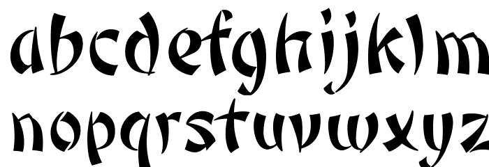 OPTIPeking Font LOWERCASE