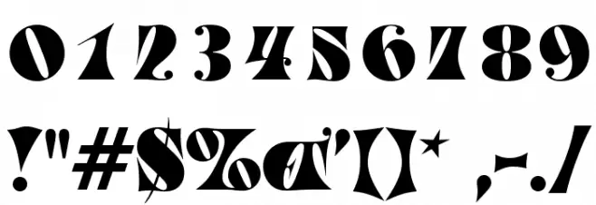 OPTIPeoria Font OTHER CHARS