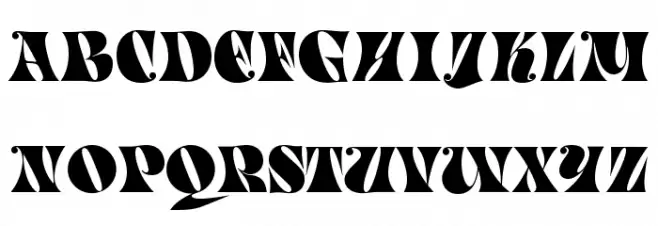 OPTIPeoria フォント 大文字