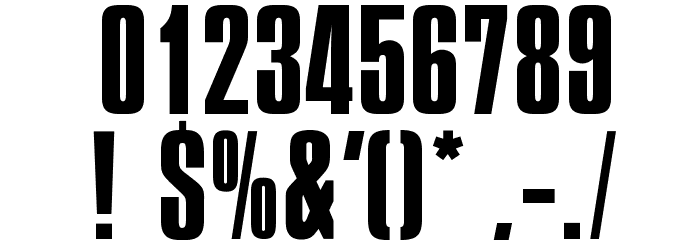 OPTIPermanent-Headline Font OTHER CHARS
