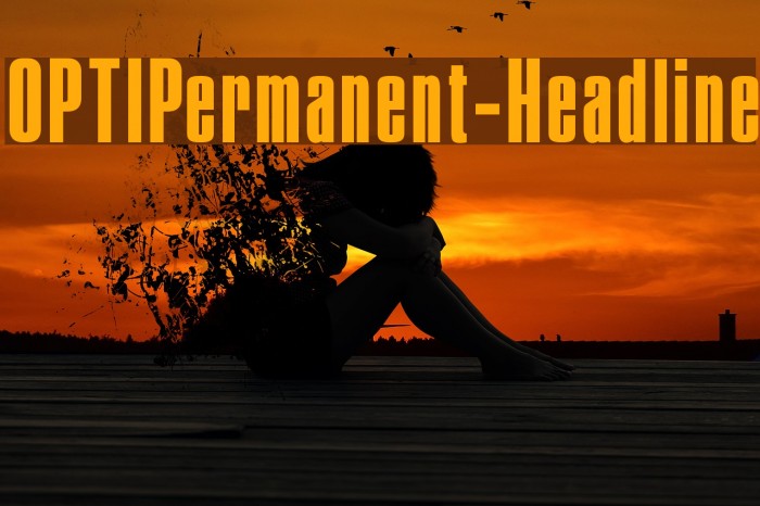 OPTIPermanent-Headline Font examples