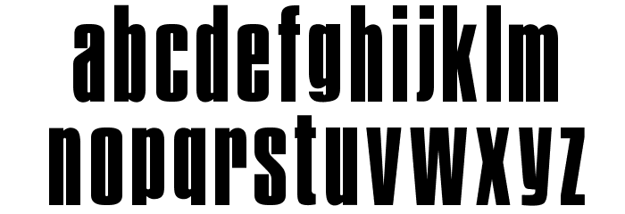 OPTIPermanent-Headline Font LOWERCASE