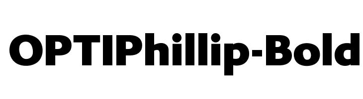 OPTIPhillip-Bold Font