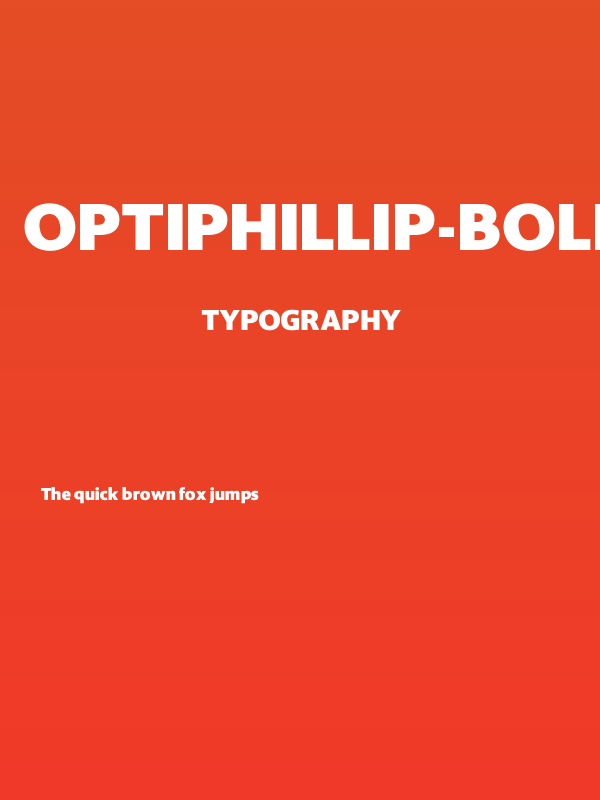 OPTIPhillip-Bold Poster