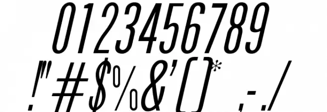 OPTIPhoenix-Nine-Italic Font OTHER CHARS