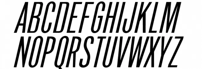OPTIPhoenix-Nine-Italic Schriftart Groß