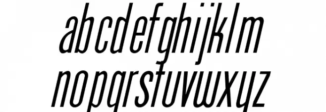 OPTIPhoenix-Nine-Italic फ़ॉन्ट लोअरकेस