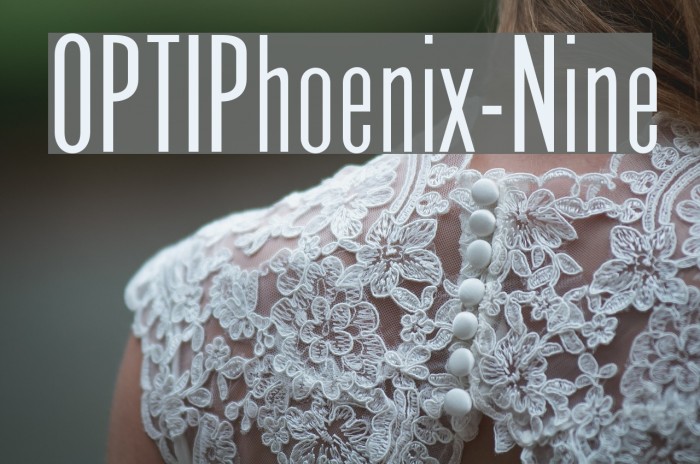 OPTIPhoenix-Nine Font examples