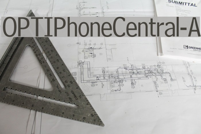 OPTIPhoneCentral-A Font examples