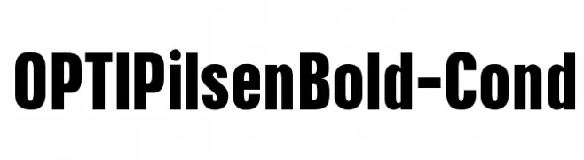 OPTIPilsenBold-Cond  font caratteri gratis