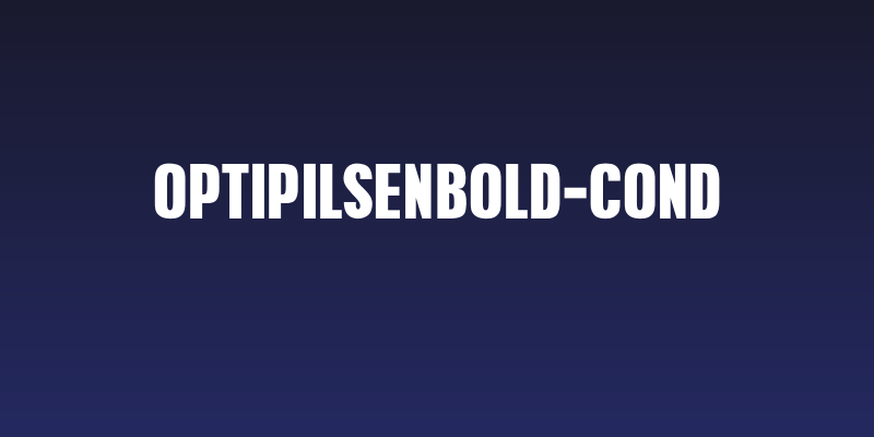 OPTIPilsenBold-Cond Social Header