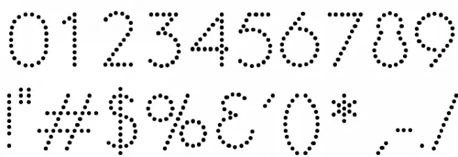 OPTIPinBall Font OTHER CHARS