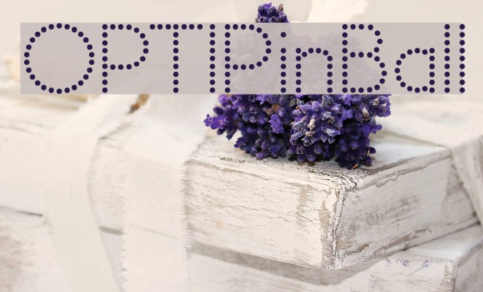 OPTIPinBall Font examples