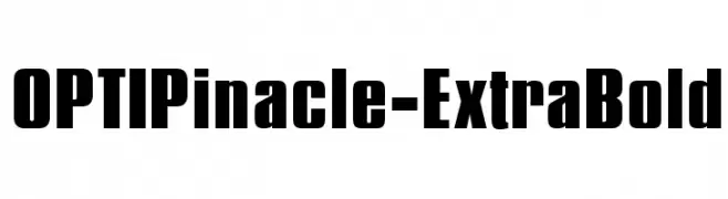 OPTIPinacle-ExtraBold  font caratteri gratis