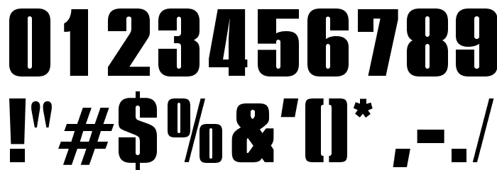 OPTIPinacle-ExtraBold Font OTHER CHARS