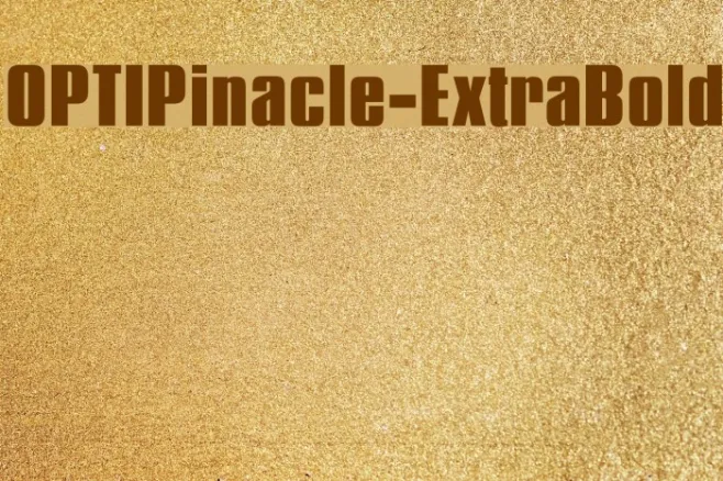 OPTIPinacle-ExtraBold Example 1
