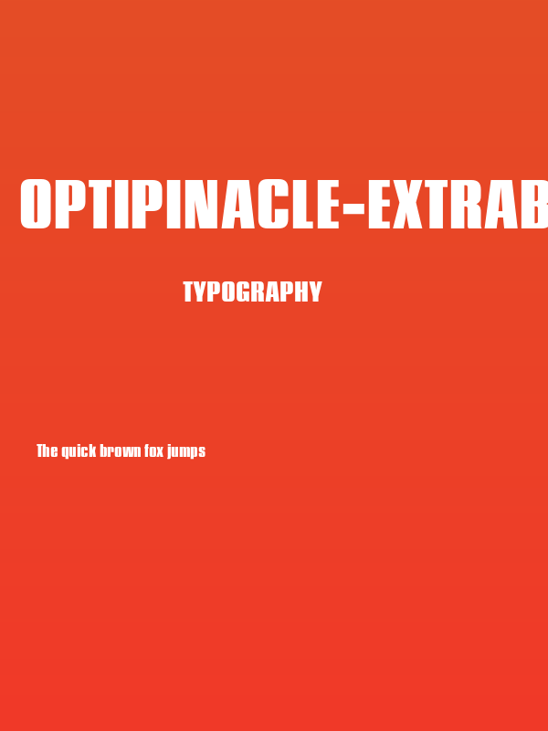 OPTIPinacle-ExtraBold Poster