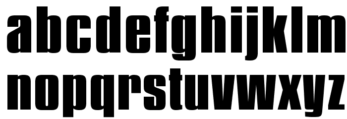 OPTIPinacle-ExtraBold Font LOWERCASE