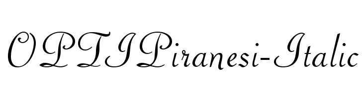 OPTIPiranesi-Italic  免费字体下载