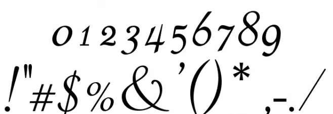 OPTIPiranesi-Italic Font OTHER CHARS