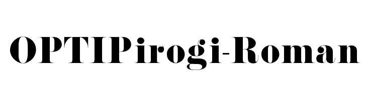 OPTIPirogi-Roman Font