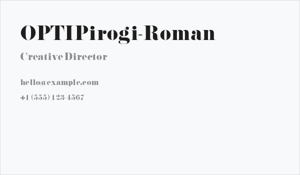 OPTIPirogi-Roman Business Card